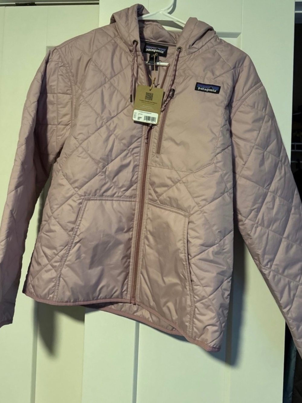 Patagonia Quilted Bomber Hoodie Size M in Quiet Violet